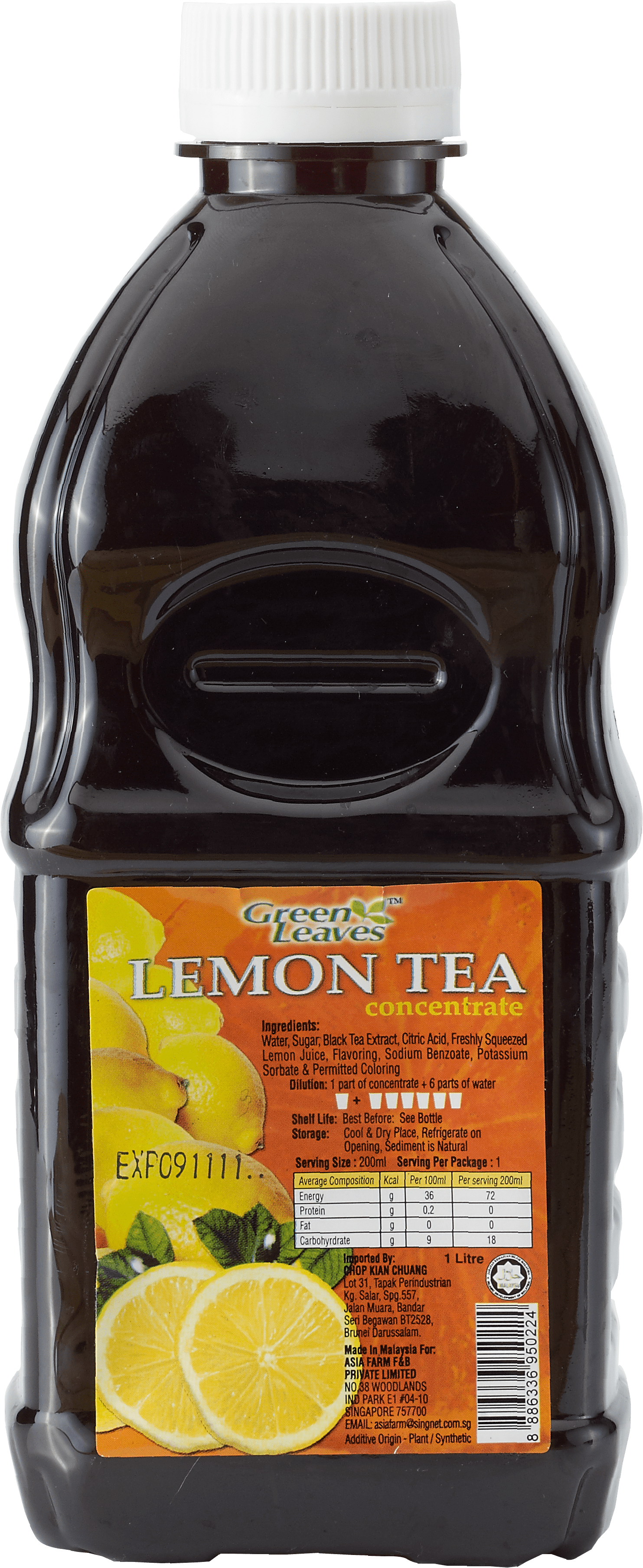 Lemon Tea Concentrate - Concentrate (1698x3952), Png Download