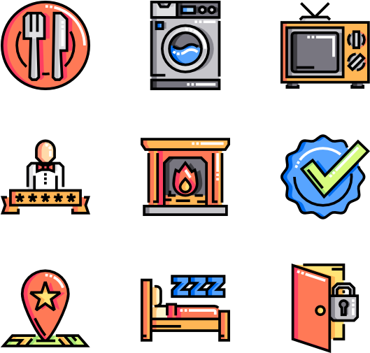 Bed And Breakfast - Furniture Icon Top View Png (600x564), Png Download