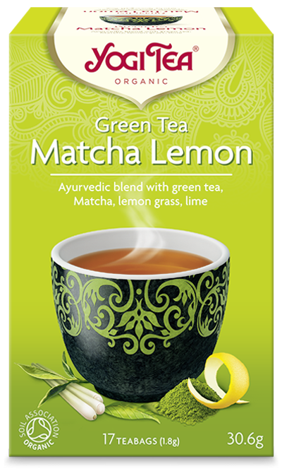 Yogi Tea Green Tea Matcha Lemon (473x768), Png Download
