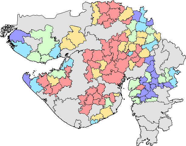 I Overlayed This Information By Documenting, Through - Gujarat (749x527), Png Download
