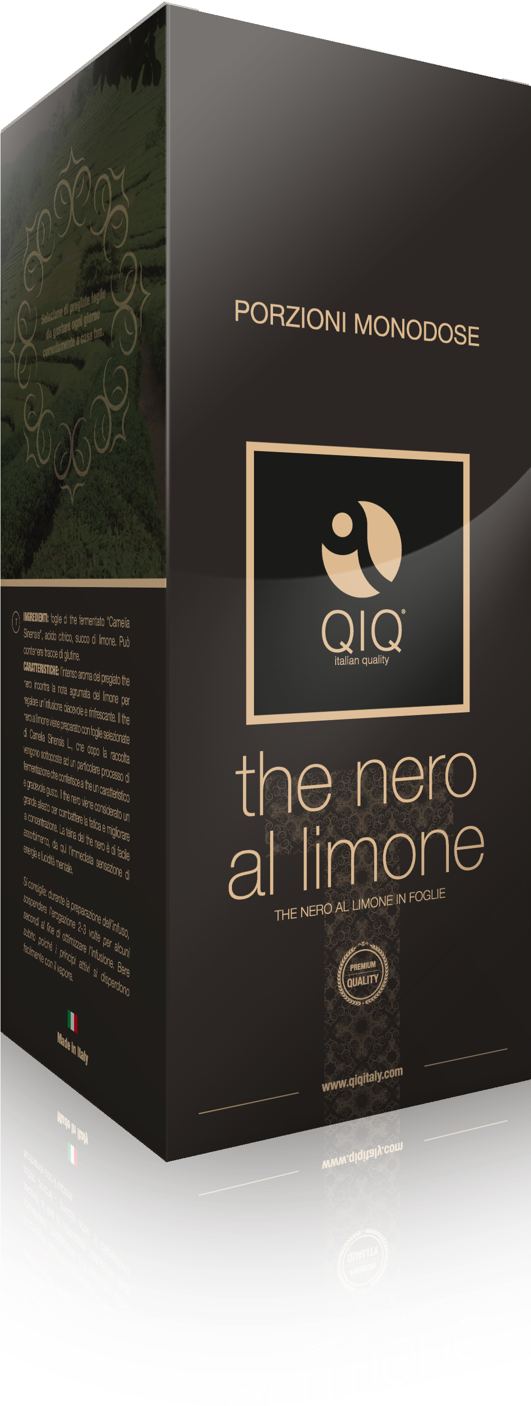 Black Lemon Tea - Box (2362x3441), Png Download