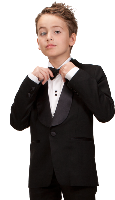 Fleurisse And Leon, Fine Clothiers Of Children's Formal - Kid Tuxedo Png (400x680), Png Download
