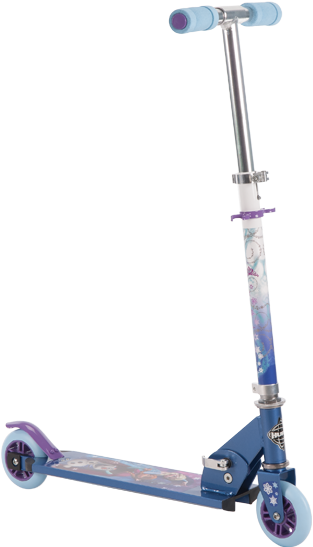 Disney Frozen Inline Folding Scooter - Hot Wheels Scooter (820x648), Png Download