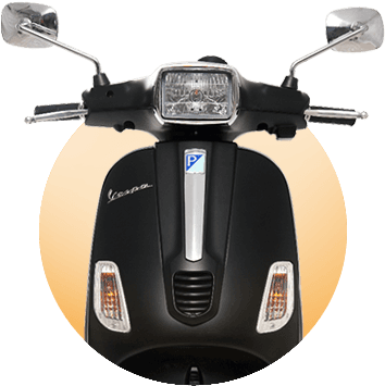 Black S - Vespa Sxl 125 Price In Pune (381x375), Png Download