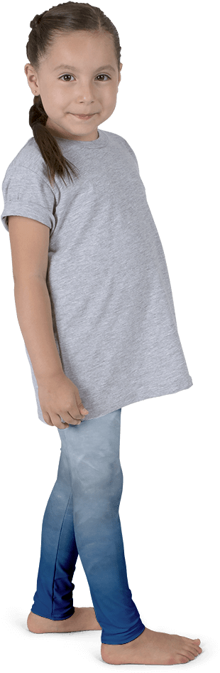 Cnexs Wear Blue Dream Kids Leggings - Leggings Kids Mockup (1000x1000), Png Download