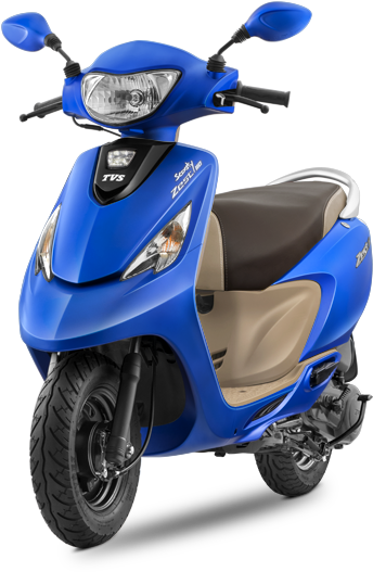 Tvs Scooty Zest 110, F - Blue Scooty Zest Price (362x540), Png Download