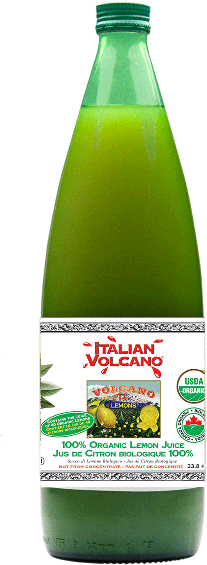 Organic Volcano Lemon Juice, 1l - Volcano Lemon Juice - 1 L Bottle (1600x2000), Png Download