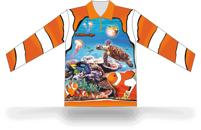 About Kids Wear Fishing Shirts - Ocean View Shower Curtain (708x504), Png Download
