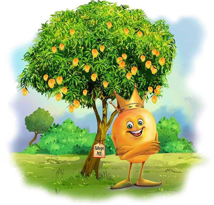 Why Hafoos Mango - Png Mango Clipart Cartoon Mango Tree (725x694), Png Download