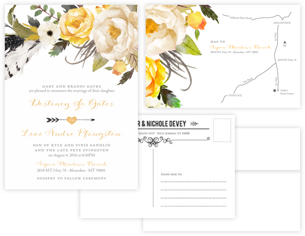 Wedding Invitations Utah - Garden Roses (626x486), Png Download