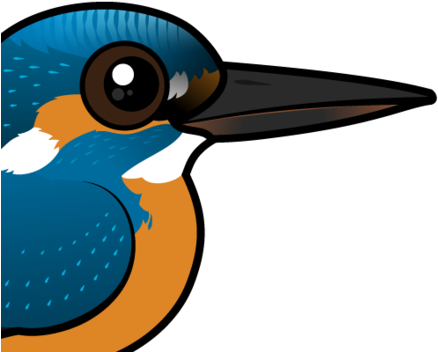 About The Common Kingfisher - Birdorable Common-eisvogel Mousepads (440x440), Png Download