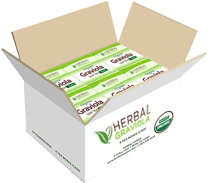 Qty Case Organic Graviola Leaf Tea 6 Boxes - Graviola Leaf Tea - Usda Organic, Non-gmo - Case Qty (500x600), Png Download