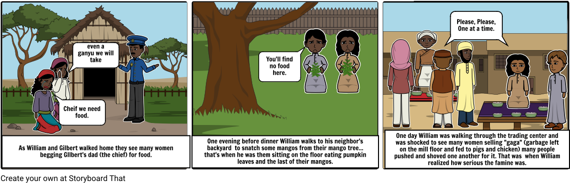 The Bot Who Harnessed The Wind - Cartoon (1164x385), Png Download