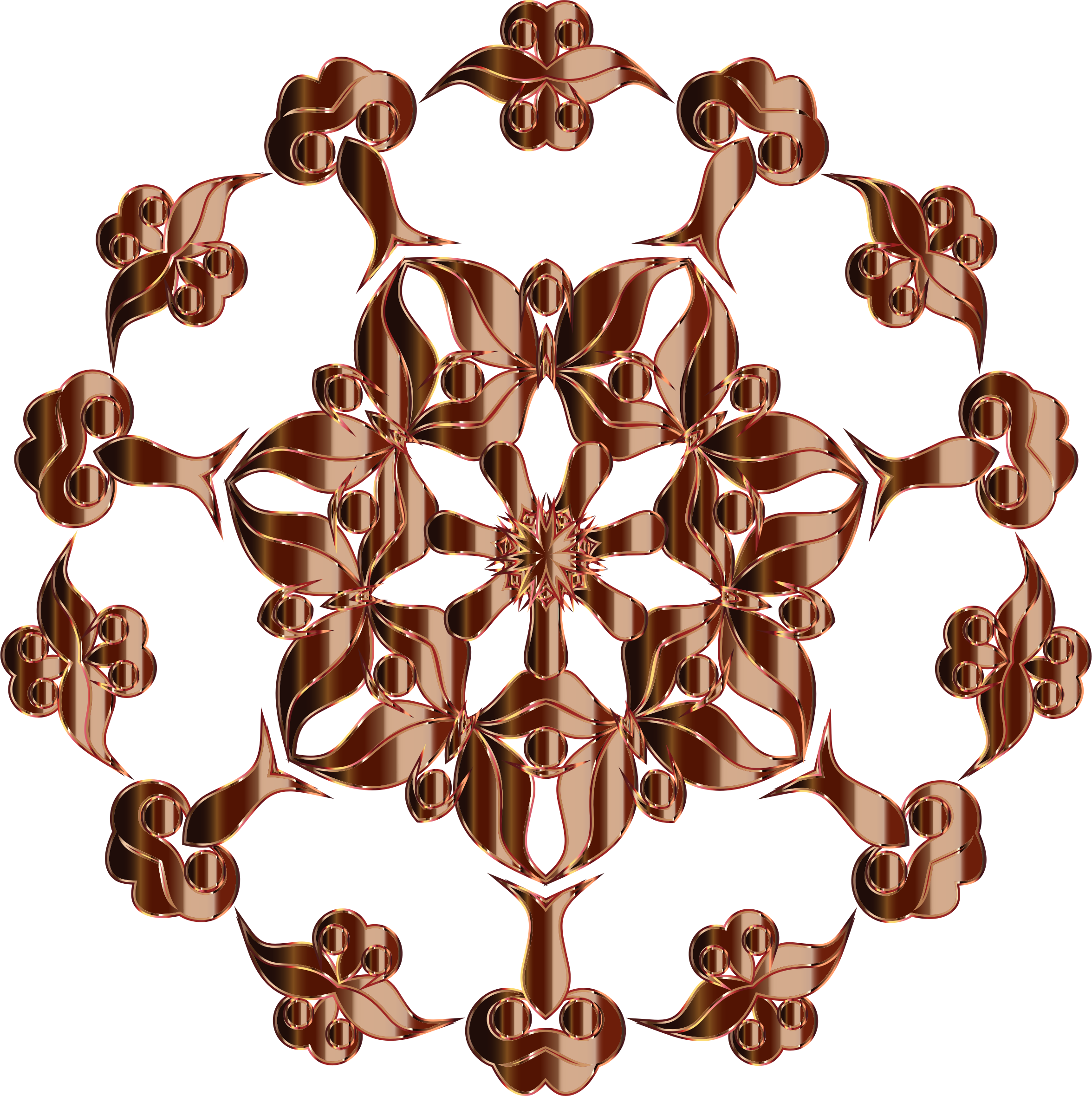 This Free Icons Png Design Of Colorful Floral Silhouette (2352x2360), Png Download