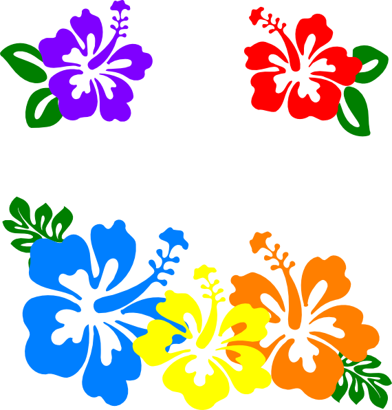 Download Hibiscus Clipart Colorful Flower Hibiscus Flowers Clipart Png Png Image With No Background Pngkey Com