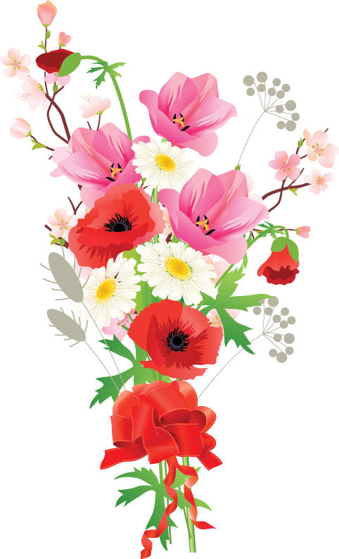 Tubes Fleurs / Bouquets - Tubes Fleurs (482x793), Png Download