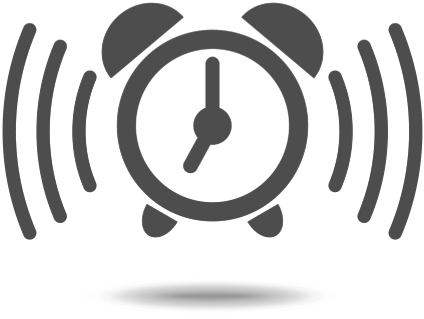 Wall Decals Are Detachable, Reusable And Affordable - Alarm Clock (499x489), Png Download
