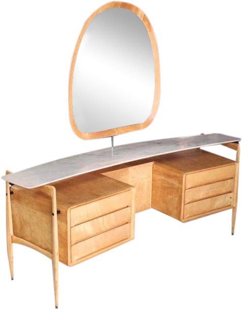 Vanity Drawing Dressing Table - Lowboy (527x671), Png Download
