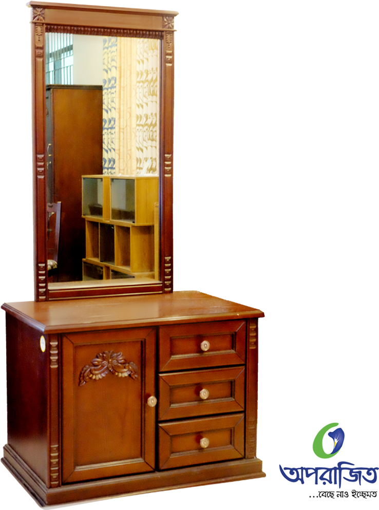Dressing Table Png - Wooden Dressing Table Png (850x1040), Png Download