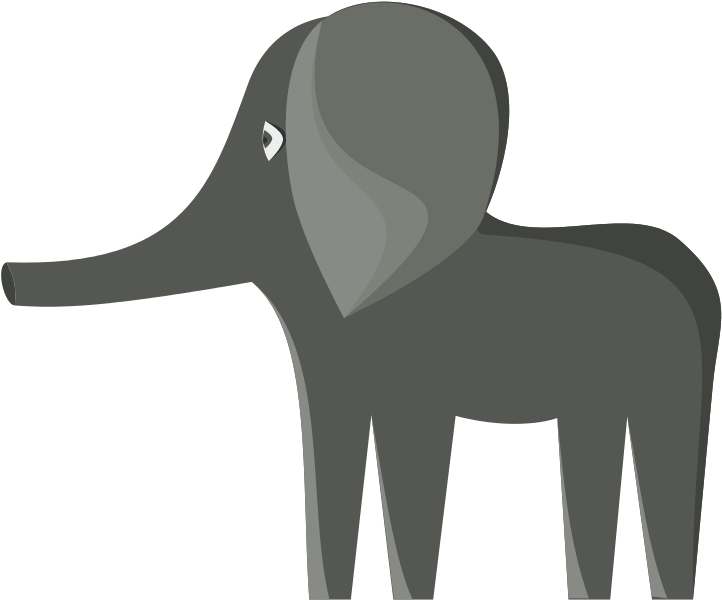 Download Vector - Elephant - Elephants (800x654), Png Download