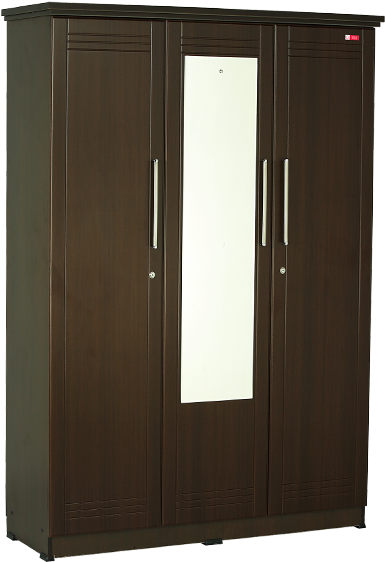 Exicutive Wardrobe With Dressing Table Set Hdf Shutter - Wardrobe (900x600), Png Download