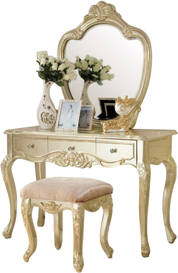 Dressing Table Designs Png Image, French Vanity Table