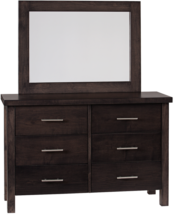 Manhattan Single Landscape Mirror - Chest Of Drawers (770x770), Png Download
