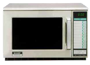 Sharp R-25jtf Microwave Oven - Keg Works Sharp Heavy Duty Commercial Microwave - 1800 (376x338), Png Download
