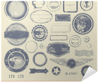 Empty Rubber Stamps With Copyspace For Your Text Poster - Rubber Stamp (400x400), Png Download