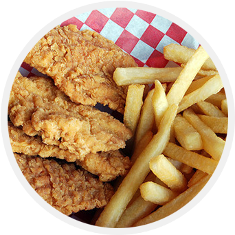 Chicken Fingers & Fries - My Fat Ass Thought These Were Fries (355x355), Png Download