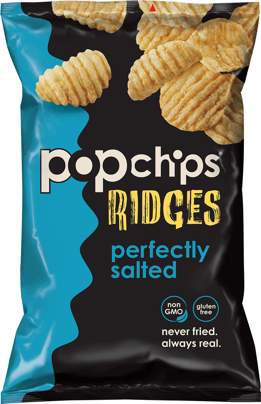 5oz Bag Pefectly Salted Ridges - Popchips Ridges (1200x1600), Png Download