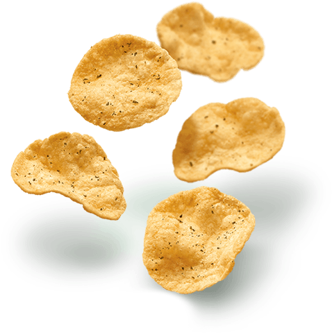 Chips Potato Sconion - Potato Chip (559x569), Png Download