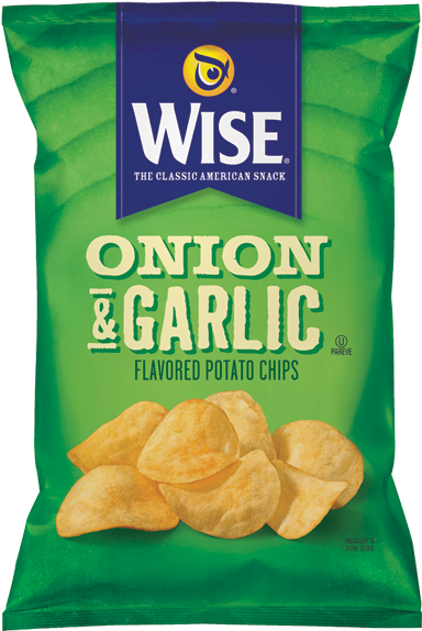 Potato Chips Onion & Garlic - Wise Onion And Garlic Chips (388x600), Png Download