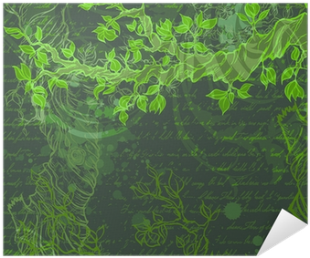 Night Vintage Garden Background With Tree Branch Poster - Branch (400x400), Png Download