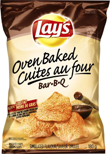 Oven Baked Lay's® Bar•b•q Potato Chips - Lays Oven Baked Bbq Chips Nutrition Facts (361x506), Png Download
