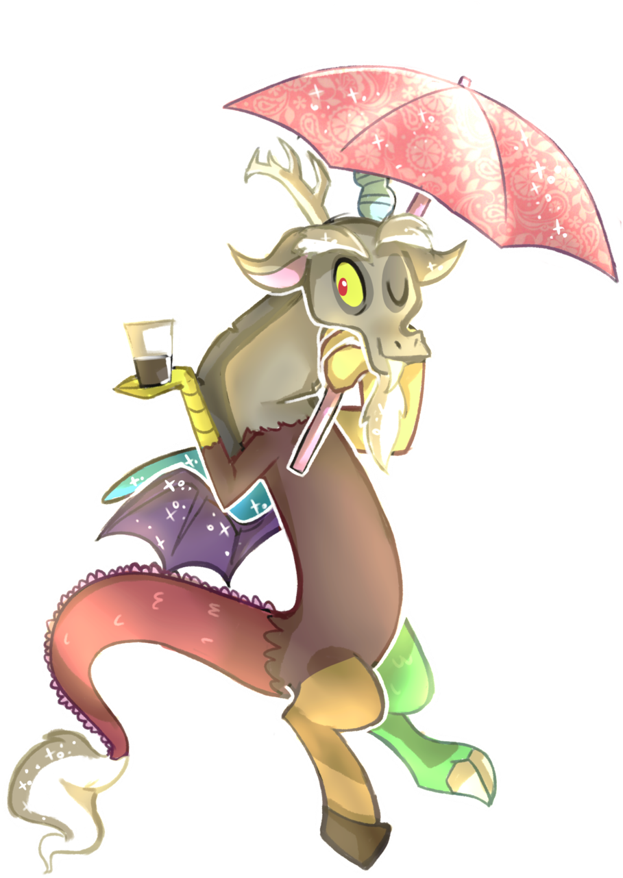 Kajitanii, Chocolate Milk, Discord, Safe, Simple Background, - My Little Pony: Friendship Is Magic (1024x1354), Png Download