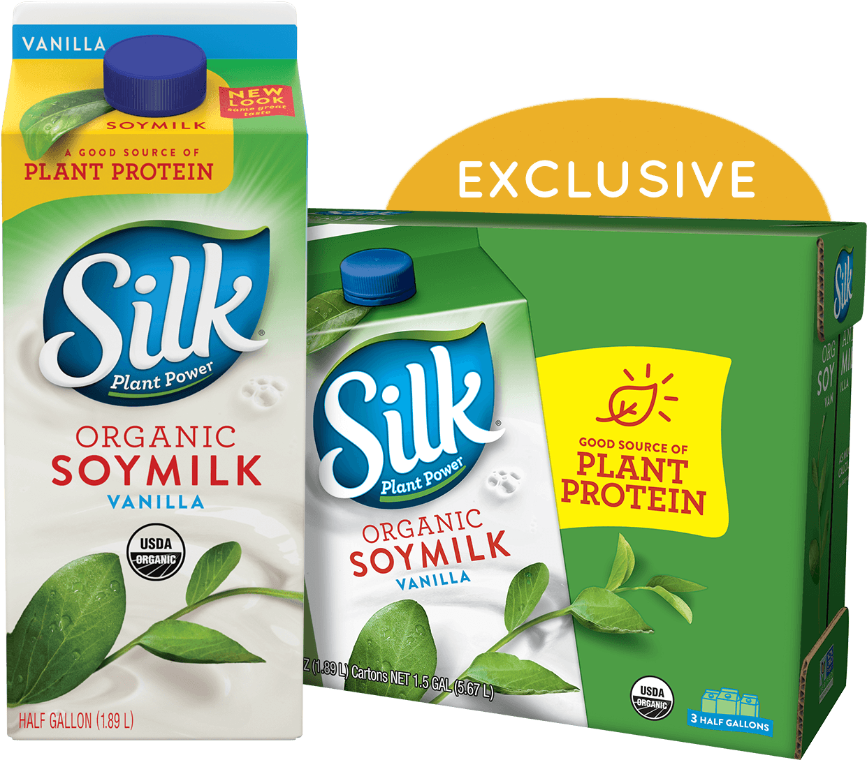 Silk Organic Vanilla Soymilk - Silk Organic Soy Milk Vanilla (1520x1520), Png Download