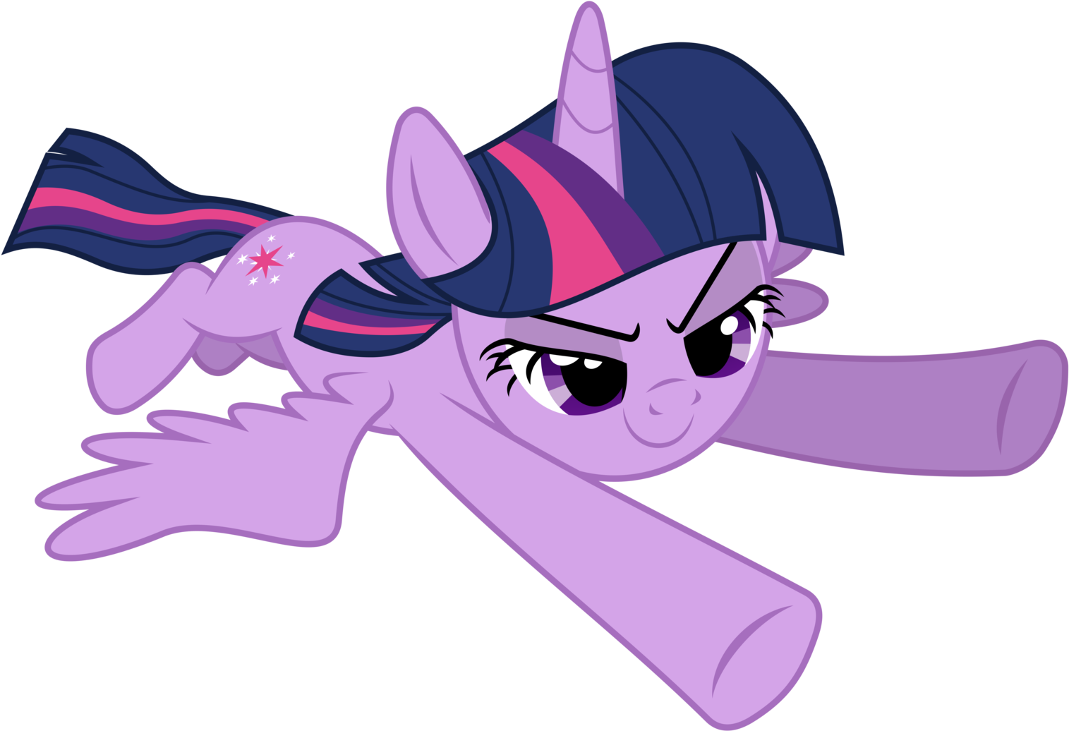 Twilight Vector Flying - My Little Pony Twilight Sparkle Fly (1600x1093), Png Download