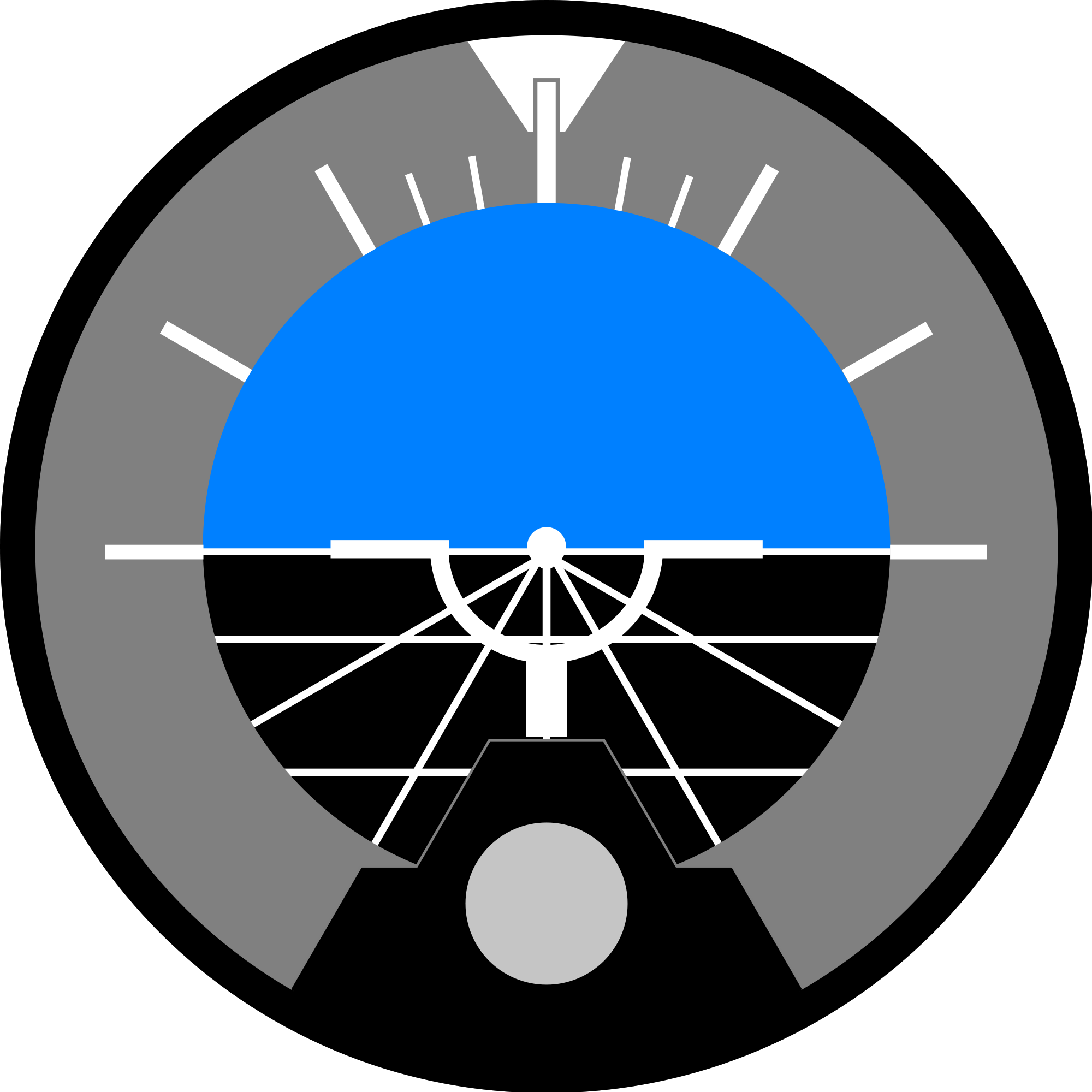 Open - Airplane Attitude Indicator (2000x2000), Png Download