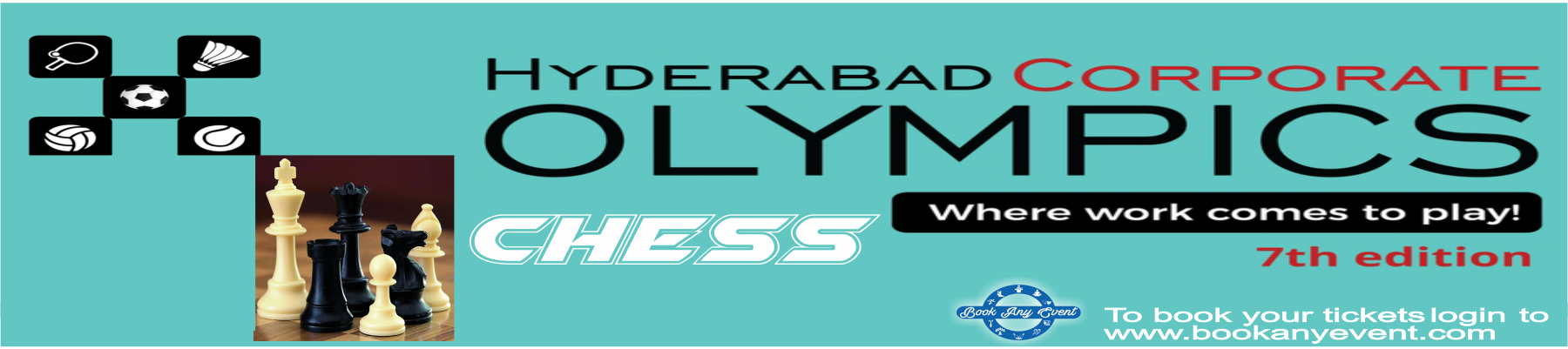 Corporate Olympics Chess - Sports (1800x401), Png Download