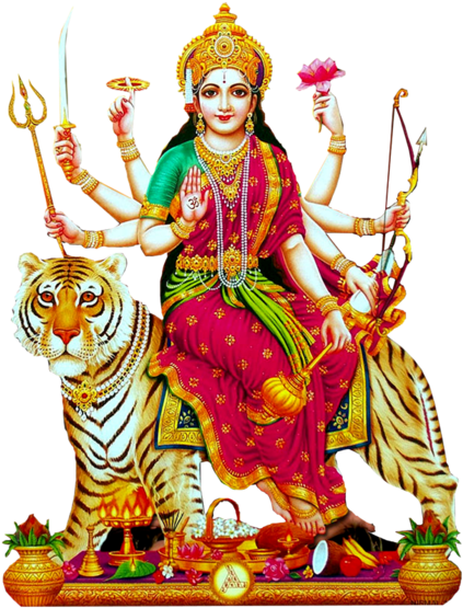 All Her Blessings On You And Your Family During This - Kanaka Durga Png (365x470), Png Download