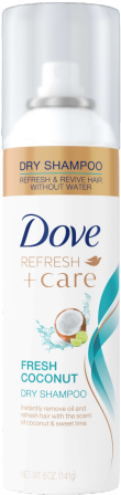 Dove Refresh Care Fresh Coconut Dry Shampoo 5oz - Dove (459x460), Png Download