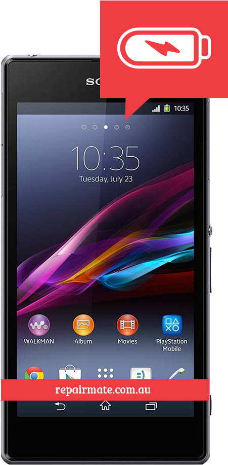 Sony Xperia Z1 Battery Replacement - Sony Xperia Z1 (500x930), Png Download