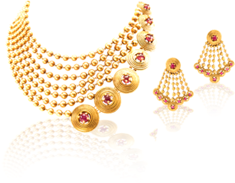 Gold Necklaces - Modern Gold Jewellery Design (500x500), Png Download