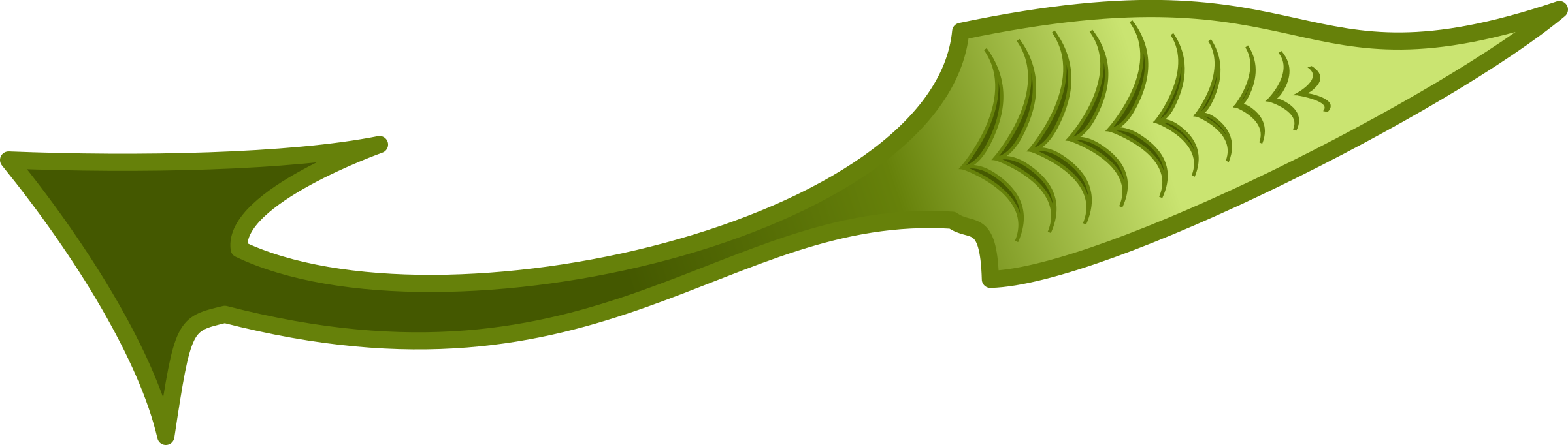 This Free Icons Png Design Of Dbb // Green Leaf Arrow (2400x682), Png Download