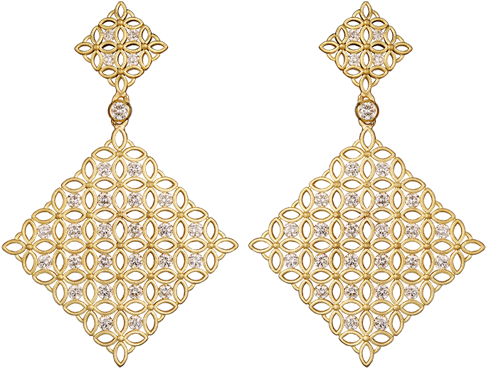 Download Kge 156-1 18k Gold Earrings - Gold Earrings Png PNG Image with ...