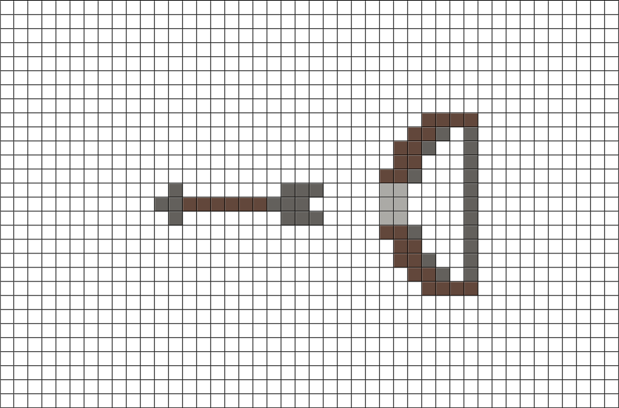 Pixel Art Arrow (880x581), Png Download