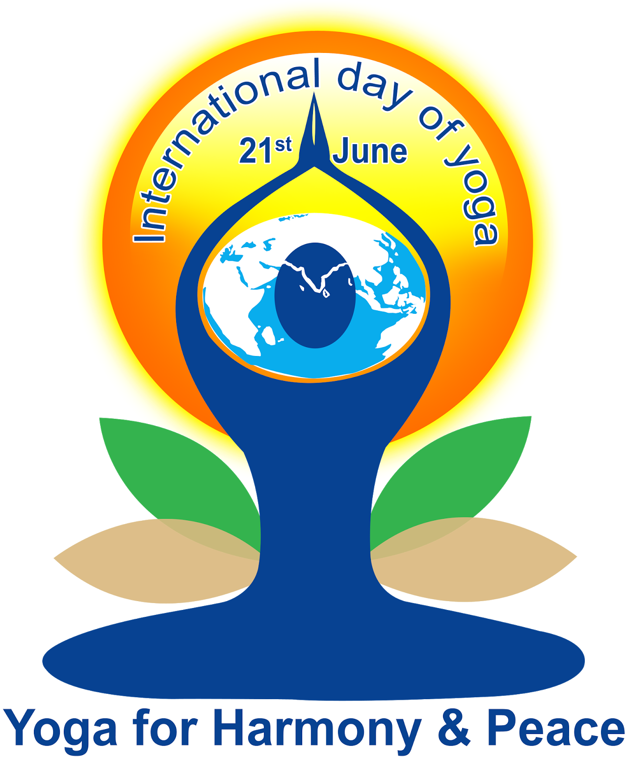 Yoga Day Hd Logo Free Downloads In Ping - International Yoga Day 2018 (1341x1600), Png Download