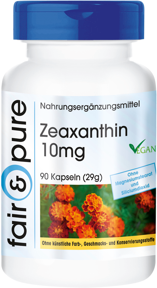 Zeaxanthin 10mg From 50mg Marigold Flower Extract - Iodine 150g From Potassium Iodide - In Pure Form - (610x1000), Png Download