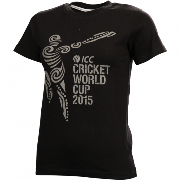 Official Icc Cricket World Cup 2015 Kids Black Logo - Cricket World Cup 2015 Stubby Holder (600x800), Png Download